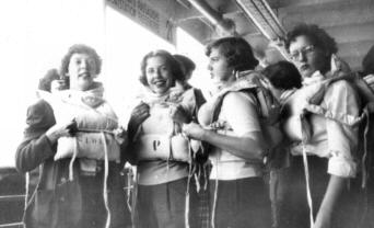Lifeboat Drill  Joan, Helen, Coleen, Jacqua
